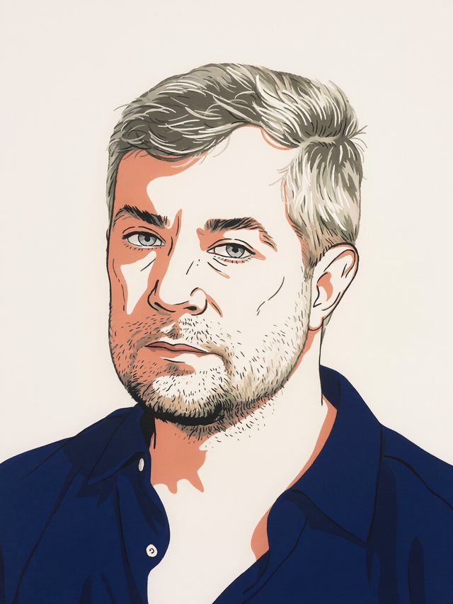 Illustrated portrait of Daniel Vale